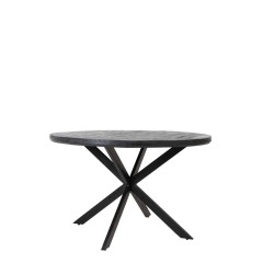 DINING TABLE YLL BLACK MANGO WOOD 140 